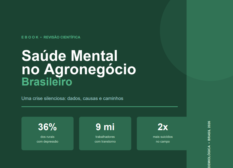 Capa do e-book 'saúde mental no agronegócio brasileiro'